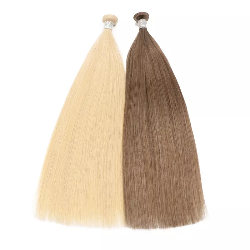 Flat Weft 100% Virgin Remy Hair High Quality No Shedding Flat Weft Hair Extension